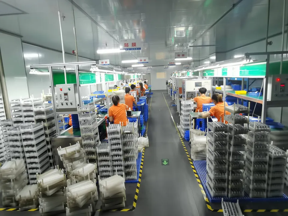 Battery assembly equipment in the KRL manufacturing workshop