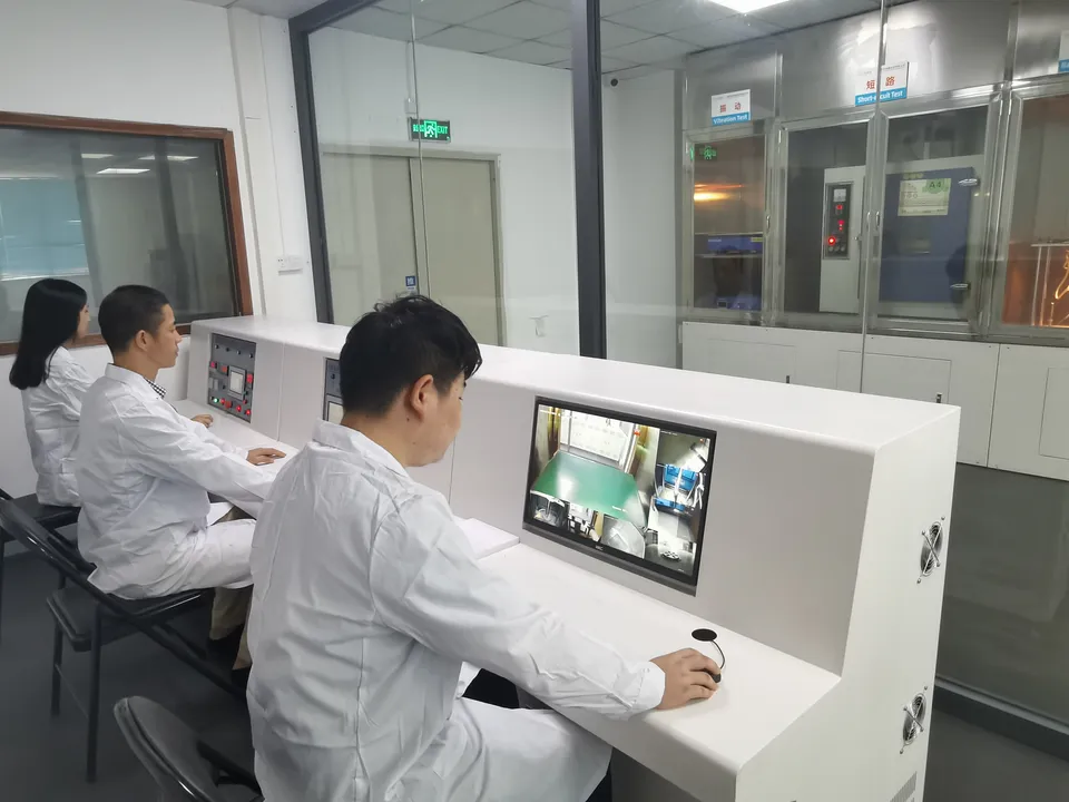 KRL laboratory team operating battery test equipment