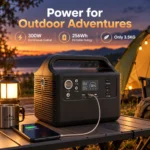 Portable power station outdoor application