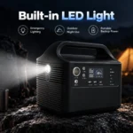 Portable power station LED light