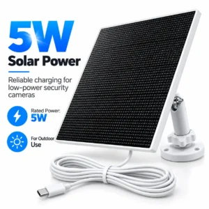 5W Outdoor Security Camera Solar Panel