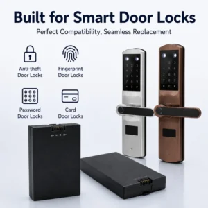 7.4V 5000mAh Li-Polymer Smart Door Lock Battery