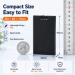 Smart door lock battery dimensions and weight
