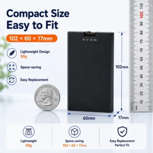 Smart door lock battery dimensions and weight