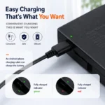 Smart door lock battery charging view