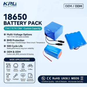 18650 3.7V Custom Battery Pack