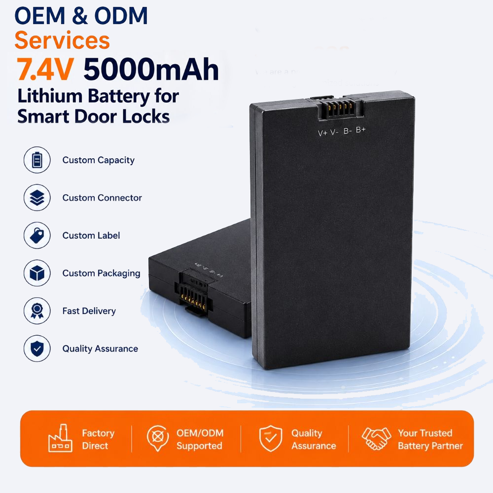 7.4V 5000mAh Smart Lock Battery 7.4V 5000mAh Smart Lock Battery
