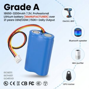 18650 7.3V 3200mAh 2S Battery Pack