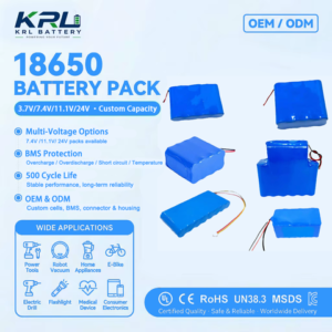 18650 3.7V 2000mAh Battery Pack