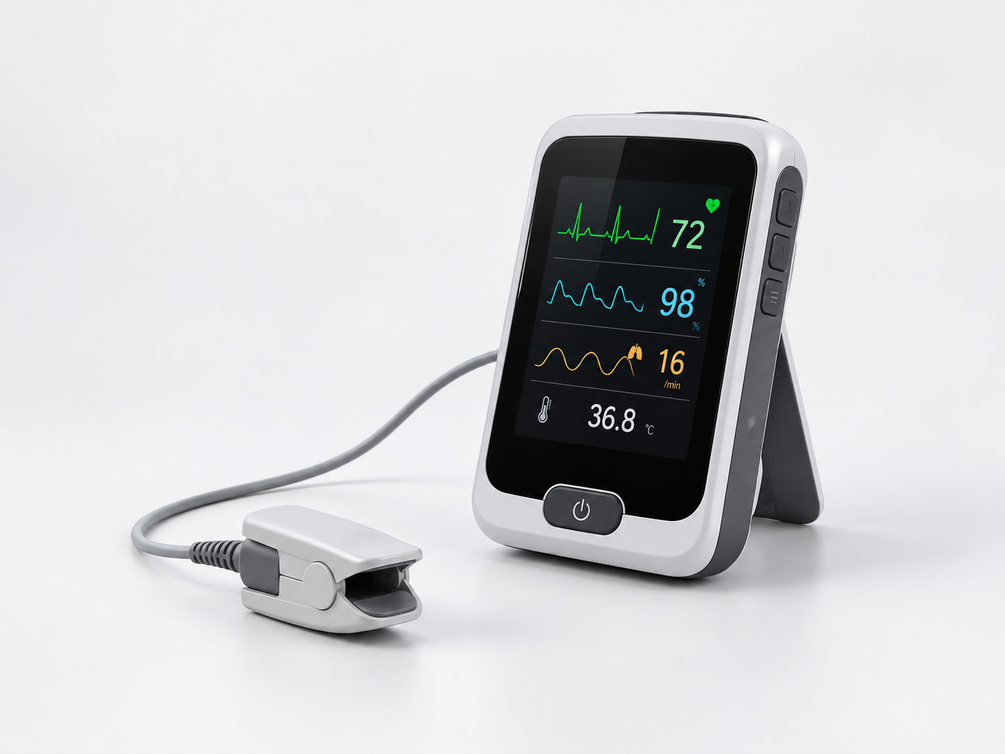 Portable vital signs monitor for medical device battery applications